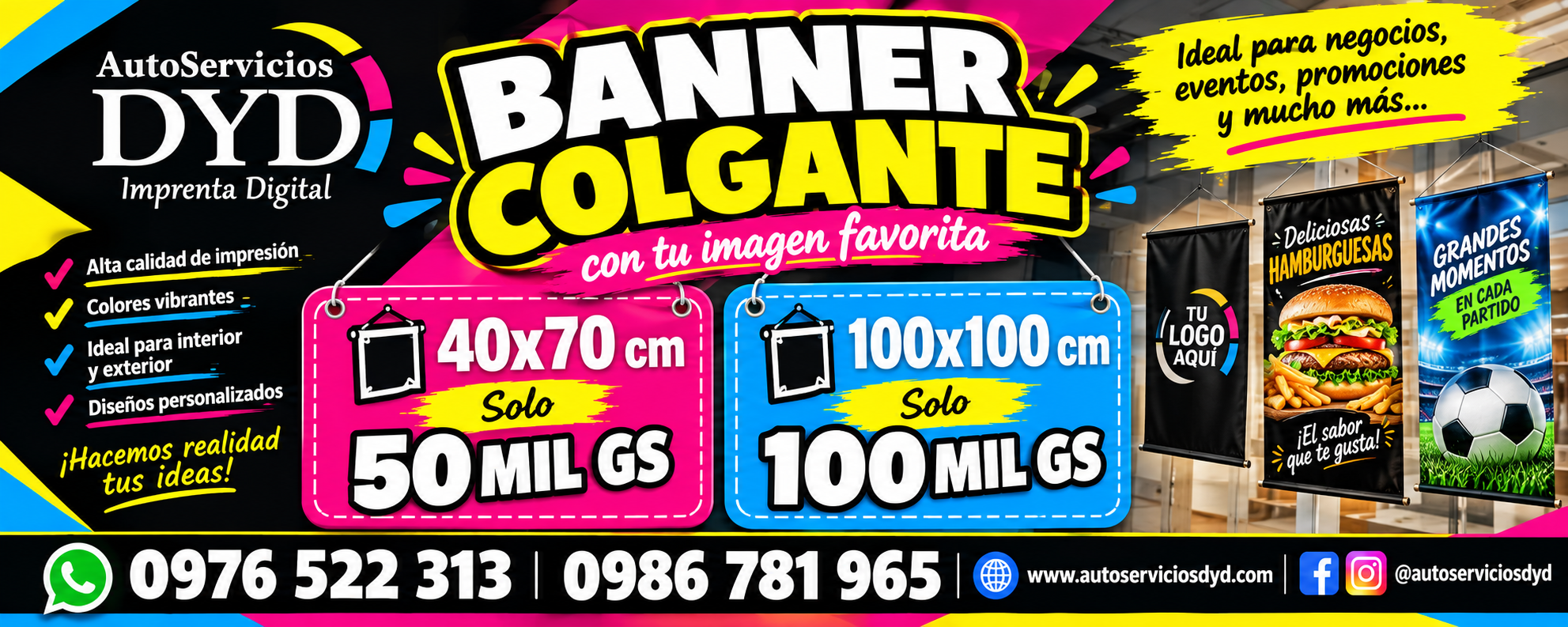 PROMO BANNER COLGANTE